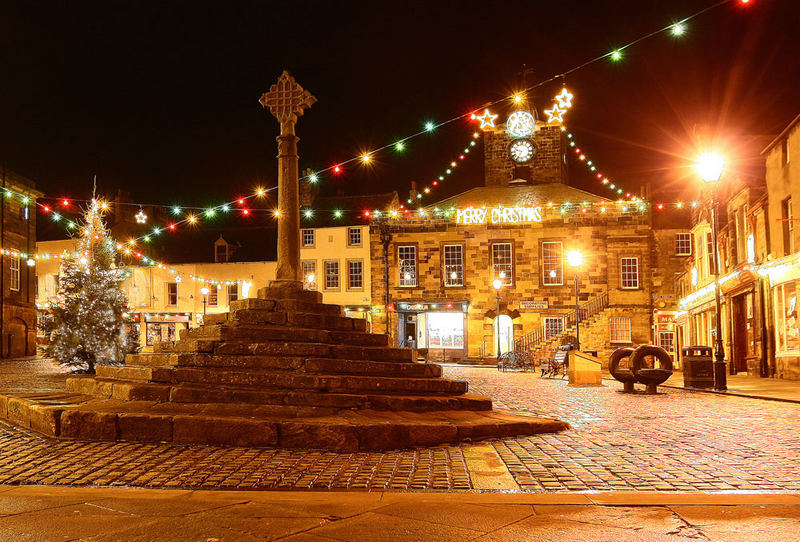 Christmas lights at Alnwick (my home town)