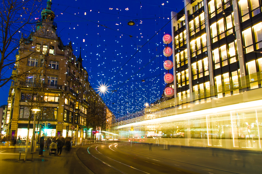 Christmas lights in Zurich