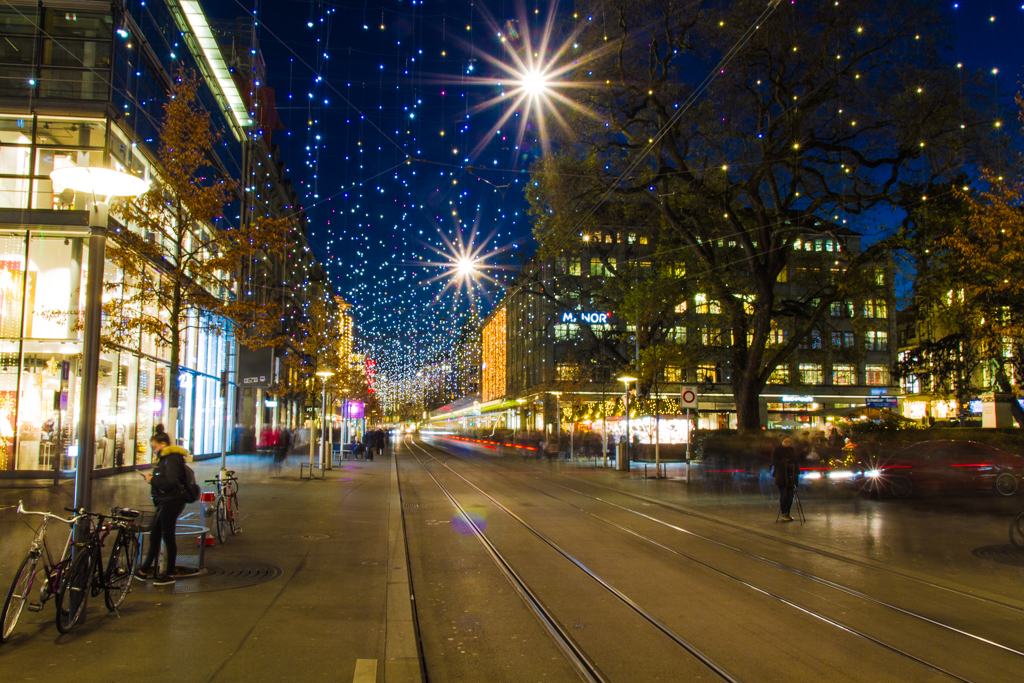 Christmas lights in Zurich