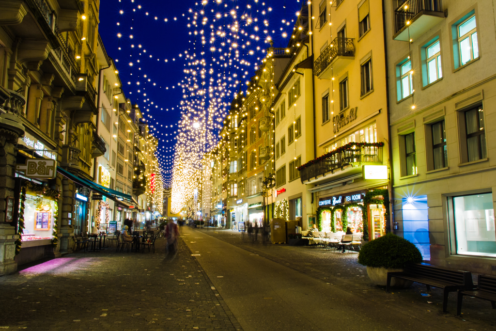 Christmas lights in Zurich