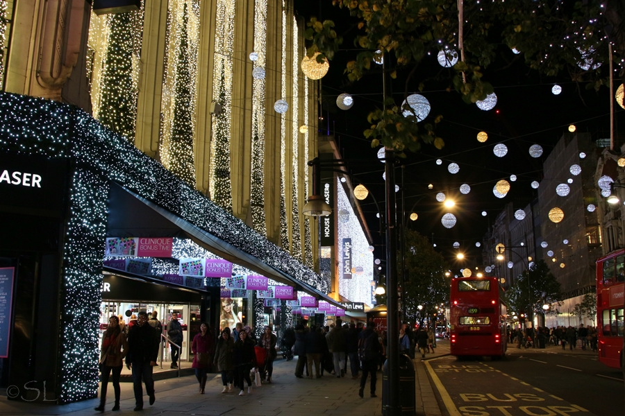 Christmas-Shopping in der Oxfordstreet