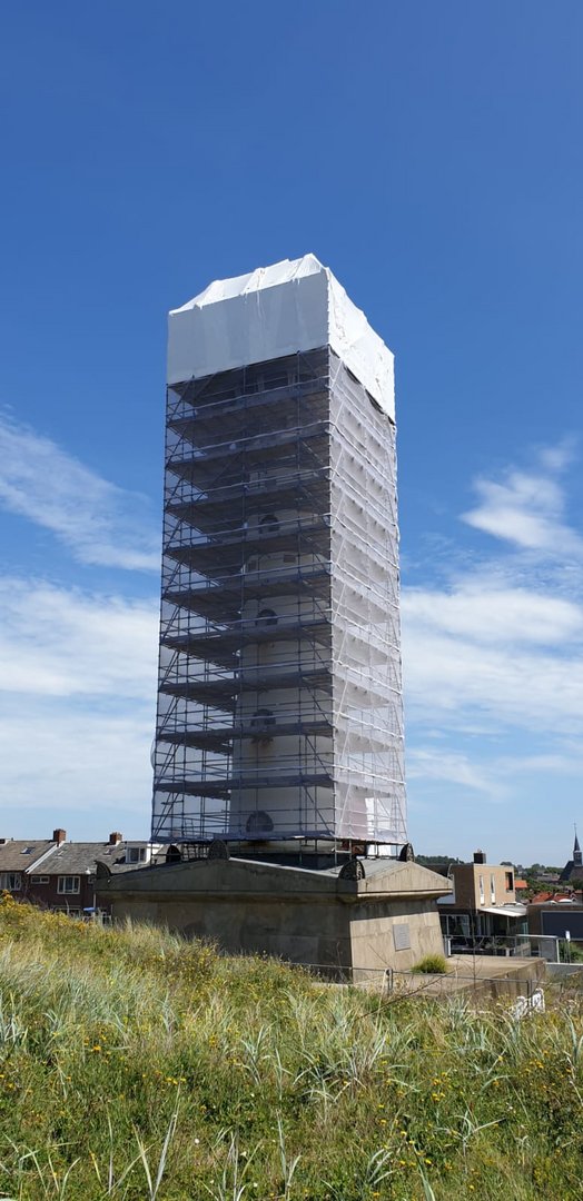 Christo war es nicht,  Leuchtturm Egmond an Zee