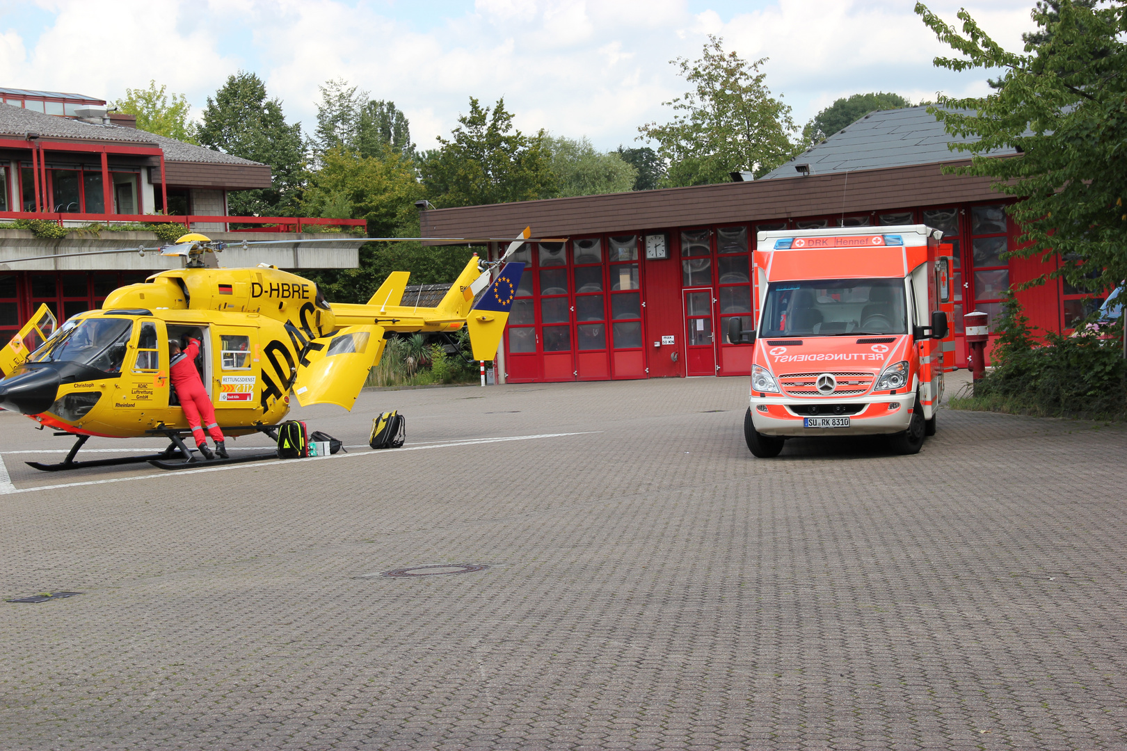 Christoph Rheinland im Einsatz bei der Feuerwehr Siegburg