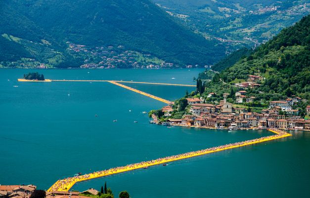 Christo's "floating piers" auf dem ISEO