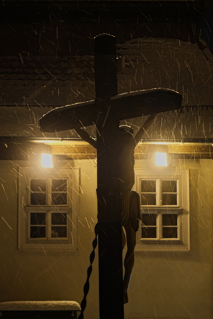 Christus im Schnee