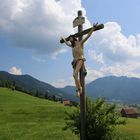 Christusfigur oberhalb von Oberammergau 