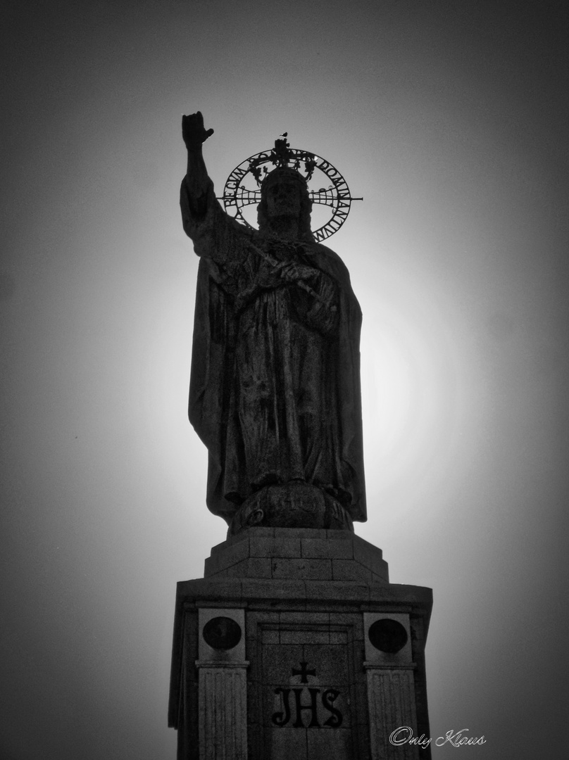 Christusstatue auf dem Berg Sant Salvador
