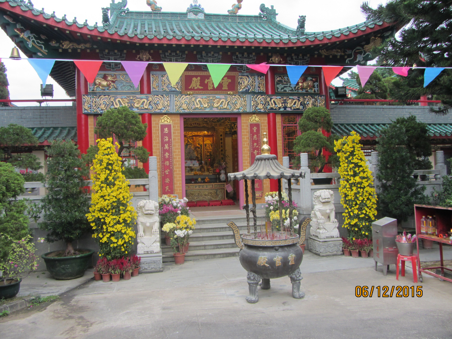 Chrysantemen am Tempel