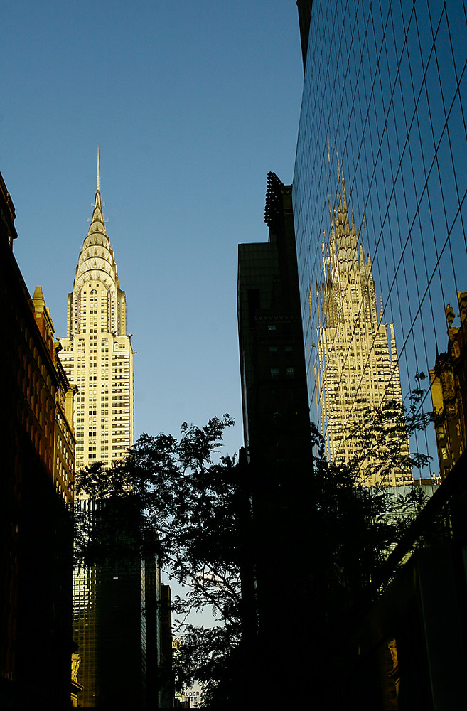 Chrysler Building and reflection