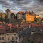 Château d'Annecy en fin de journée