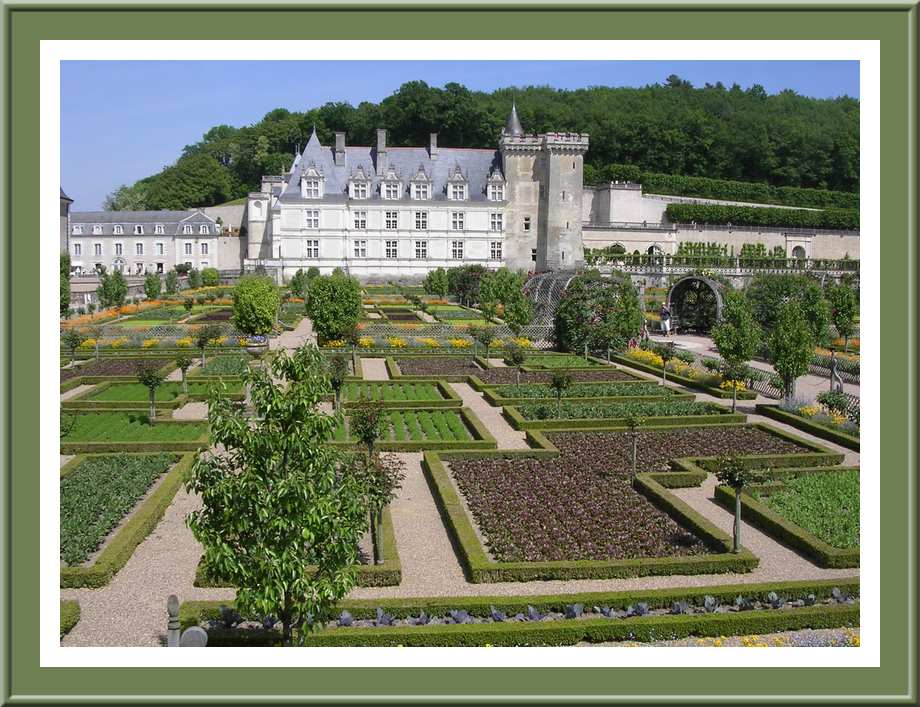 Château de Villandry et une partie des jardins