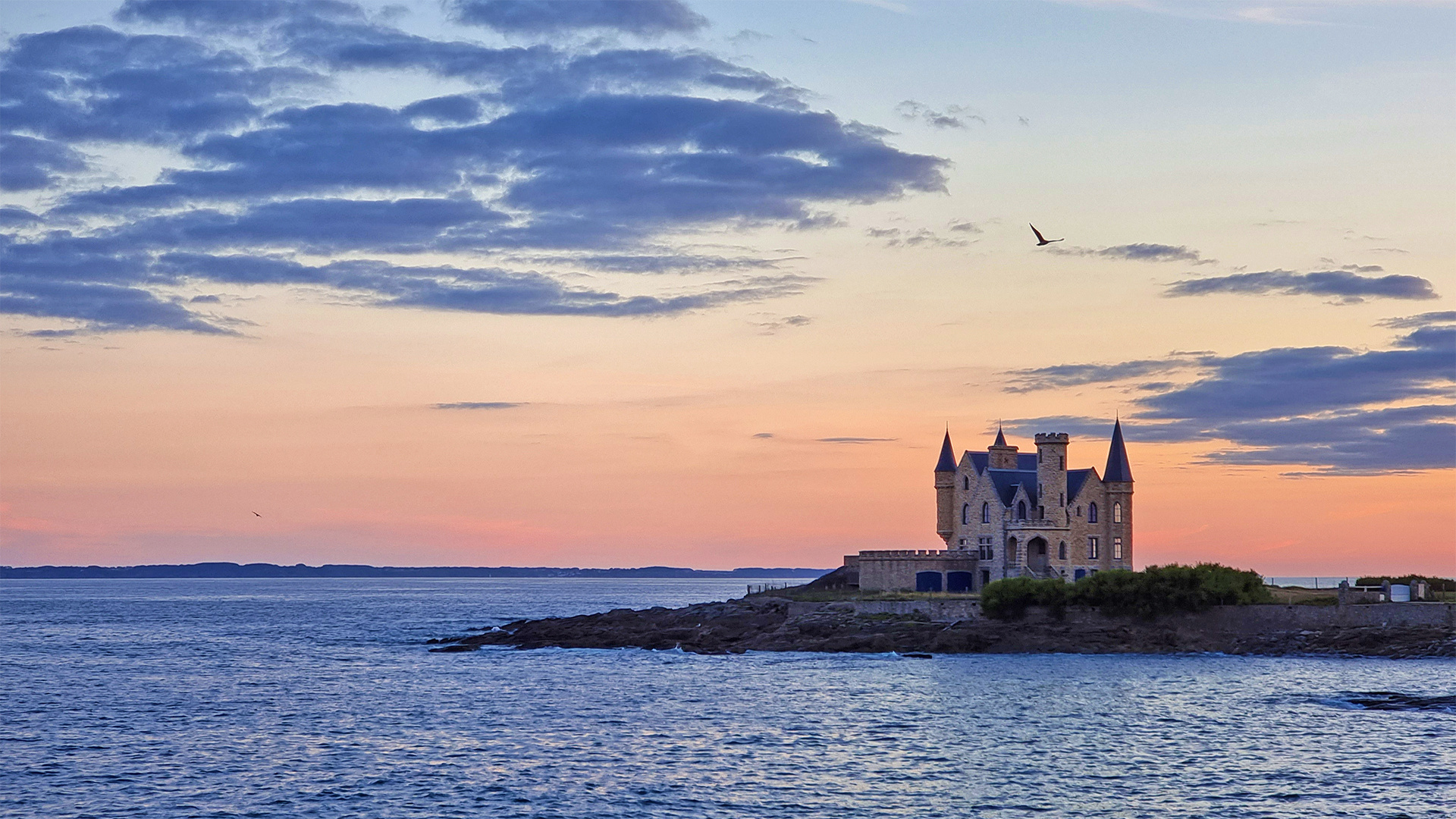 Château Turpault am Abend