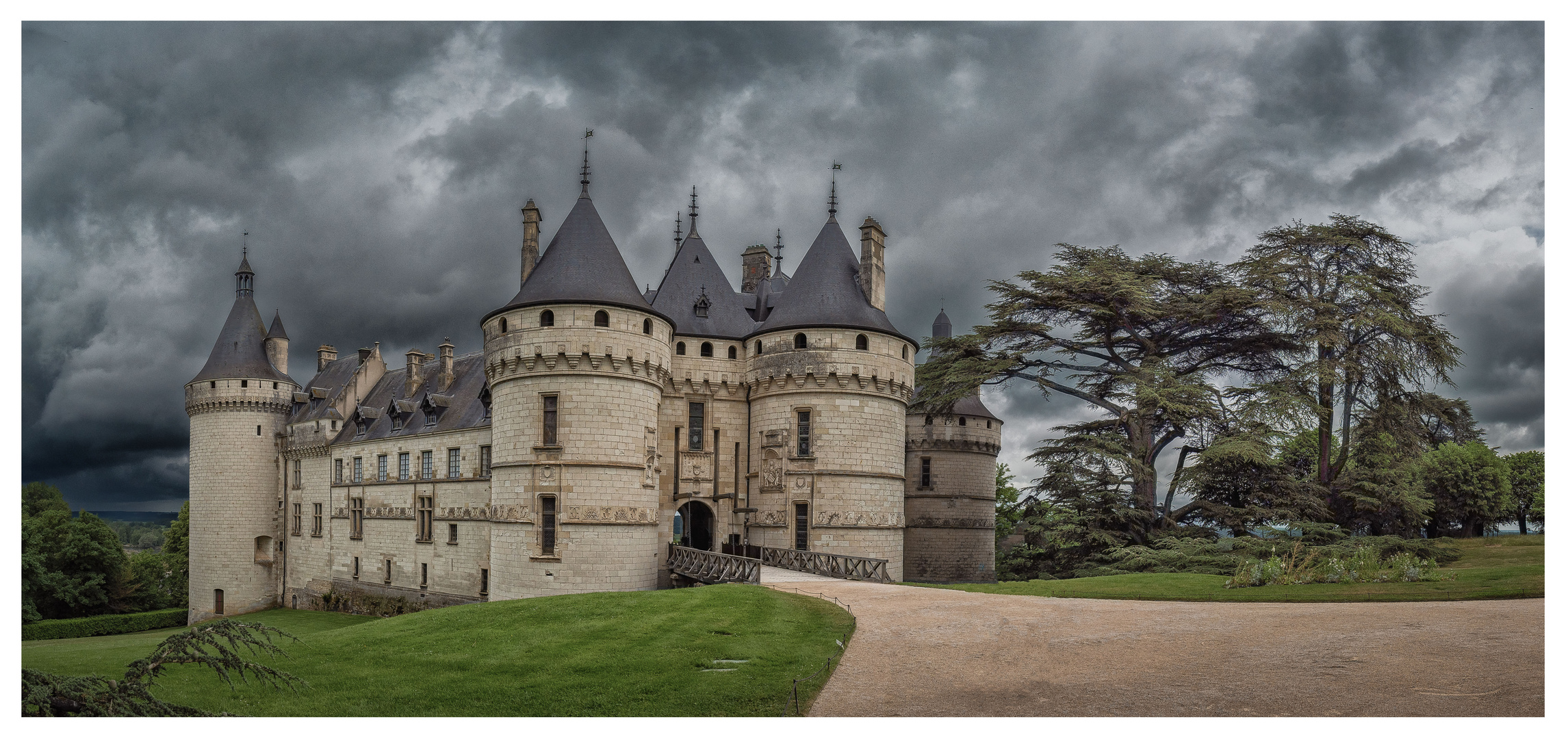 Châteu de Chaumont ... reizvoll auch an Regentagen