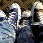 Chucks in the sun, after a long walk