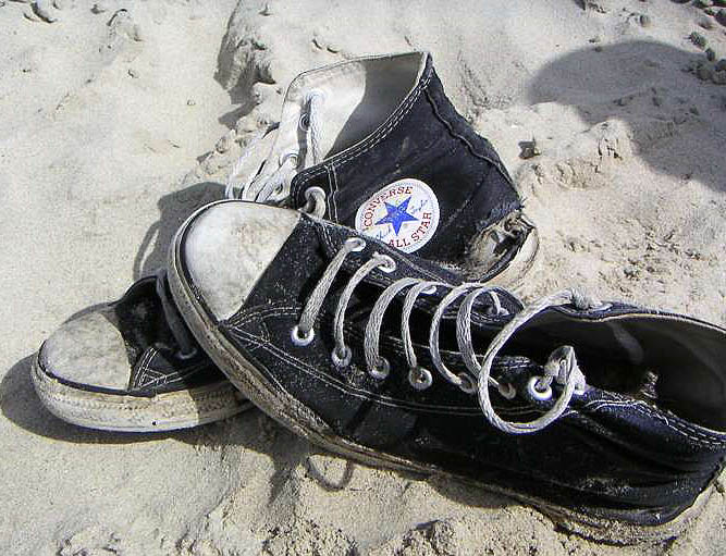 Chucks on the Beach