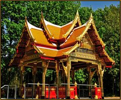 Chulalongkornbrunnen im Kurpark von Bad Homburg vor der Höhe