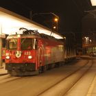 Chur - Arosa Eisenbahn mit Güterzug in Chur um 6:35