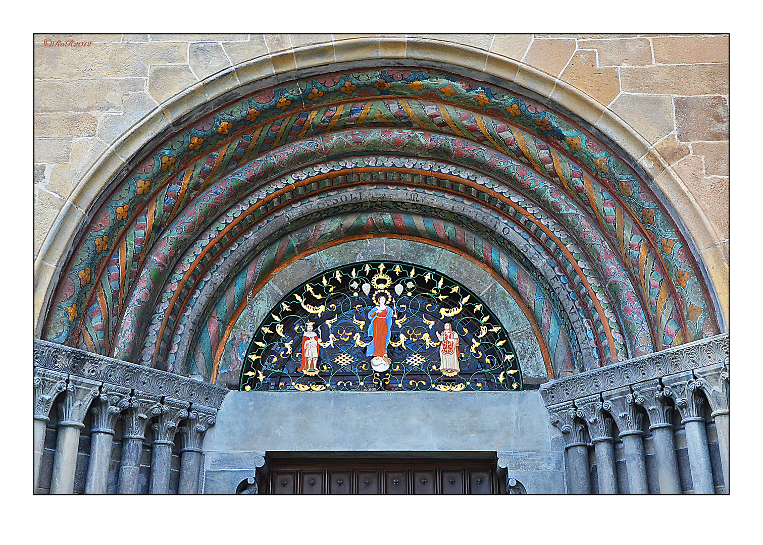 Chur - Teil des Portals der Kathedrale