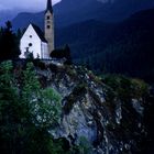 Church and Evening Mists, Lower Engadin