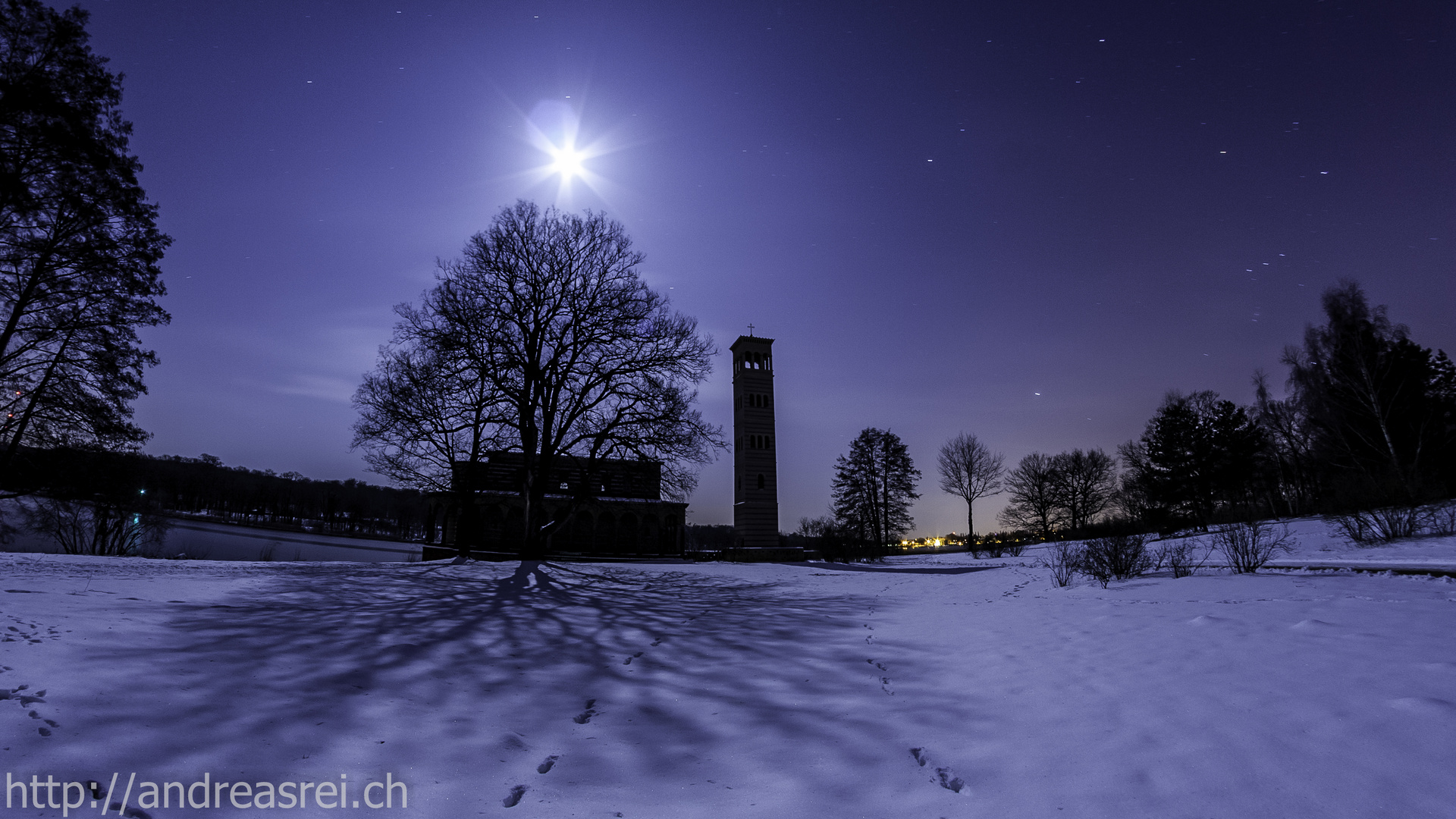 church and moon