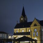 Church at night in France