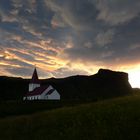 Church at stormy weather