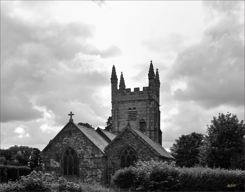 Church bei Lydford Castle / England