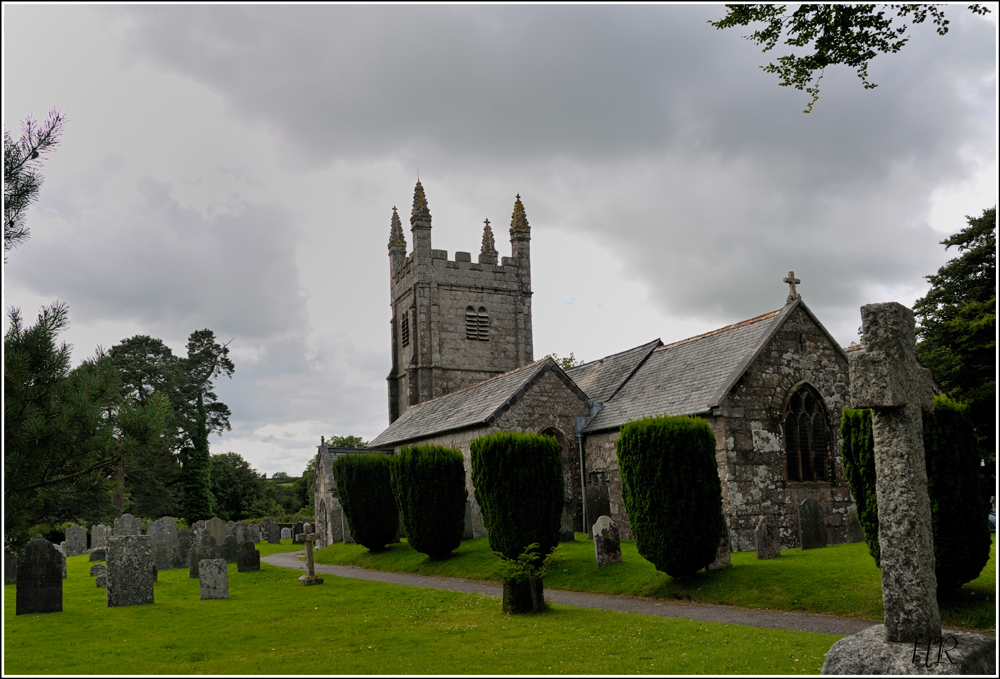 Church bei Lydford Castle / England