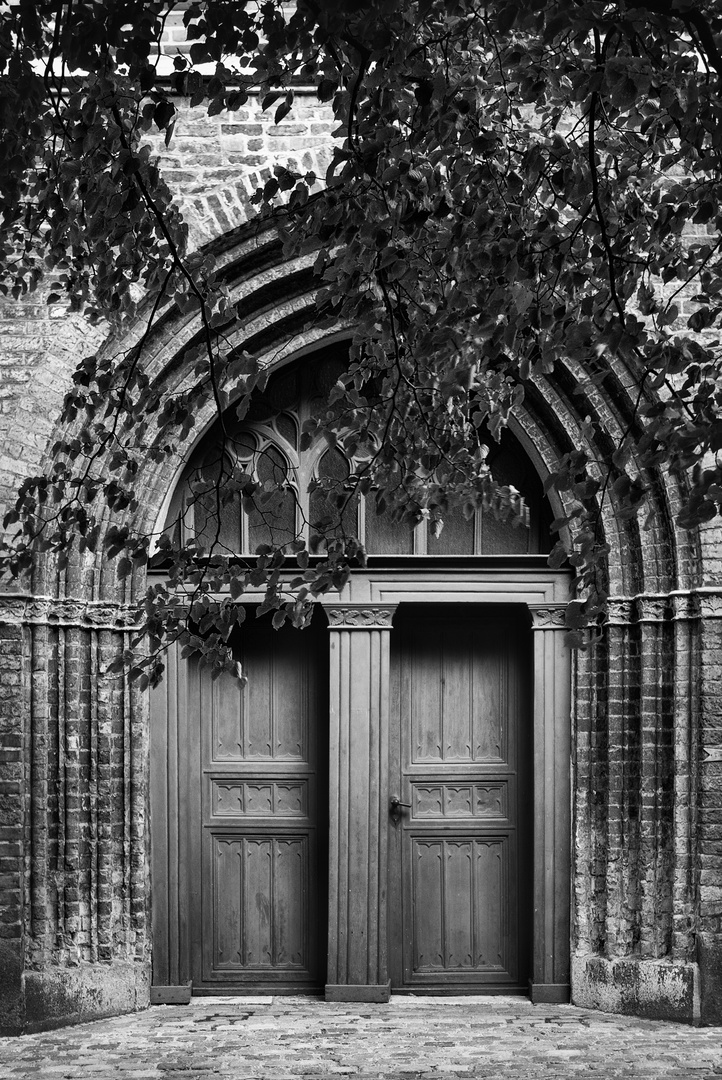 ... church doors ...