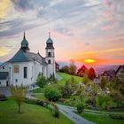 Church in sunset