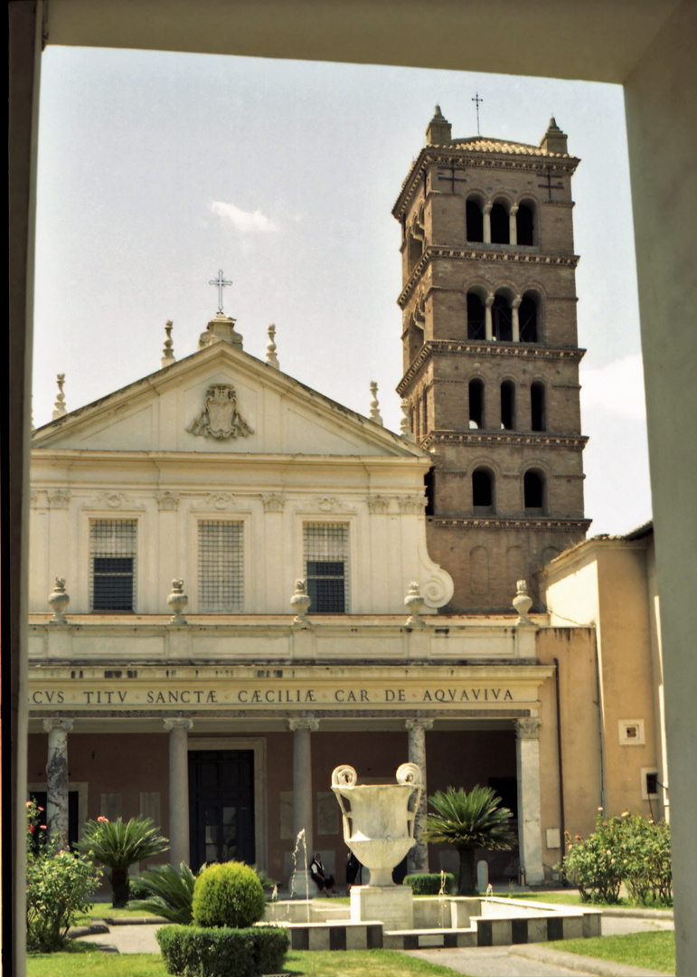 Church of Santa Cecilia in Trastevere. Rome.