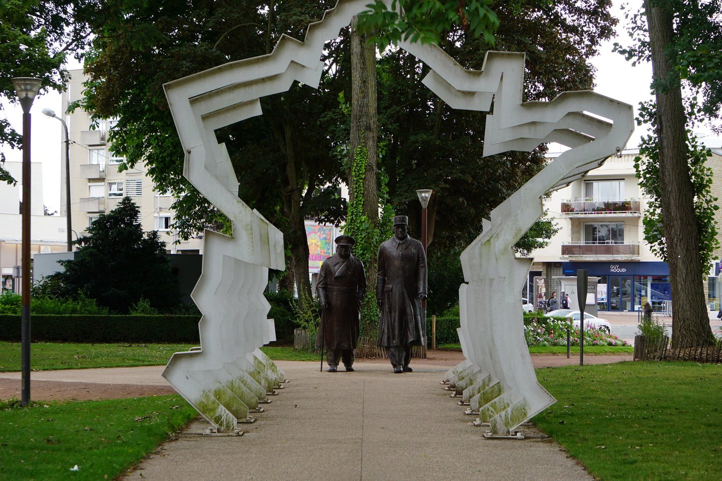 Churchill_ De Gaulle_1 im Parc de Richelieu von Calais