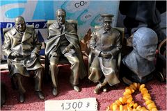 Churchill, Roosevelt & Stalin als Bronze Figuren