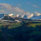 Churfirsten im Abendlicht, von Oberhelfenschwil