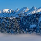 Churfirsten im Nachmittagslicht - Blick vom Tanzboden