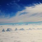 Churfirsten ringen nach Sonnenlicht