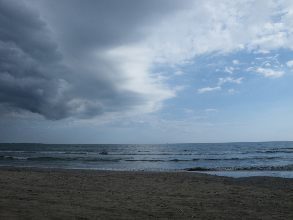 ciel bleu de tempête