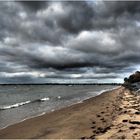 Ciel chargé sur la plage de Ronce-les-Bains