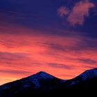 ciel d'hiver sur les pyrénéees