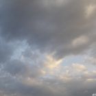 Ciel d'orage au crépuscule