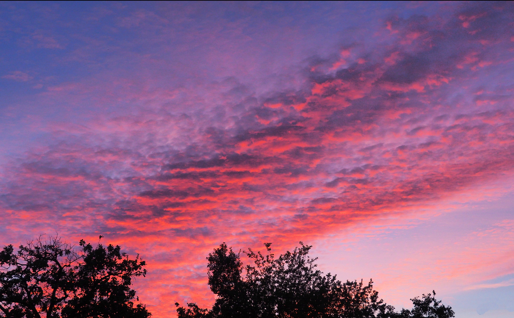 Ciel du soir de fin septembre