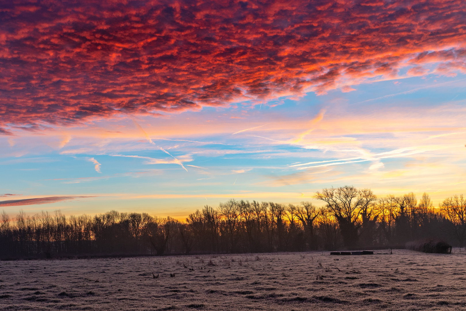 Ciel en feu, merveille de la nature... 