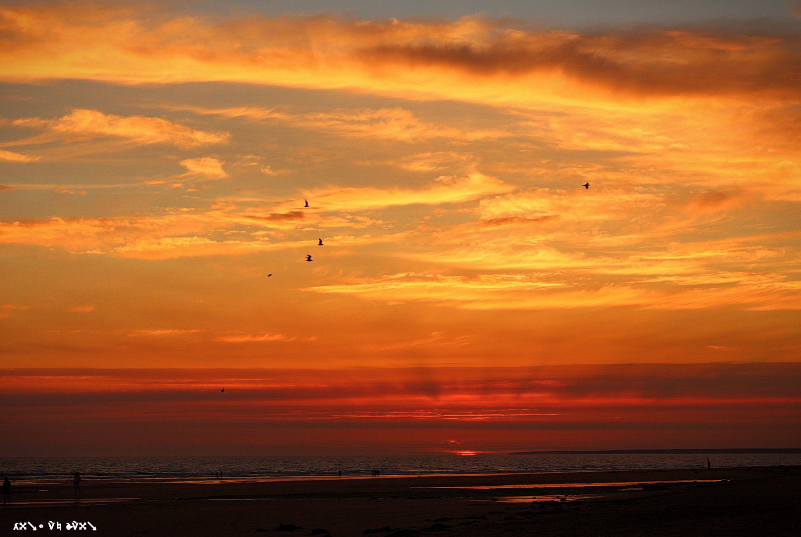 Ciel en orange...