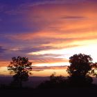 Ciel flamboyant au crépuscule…