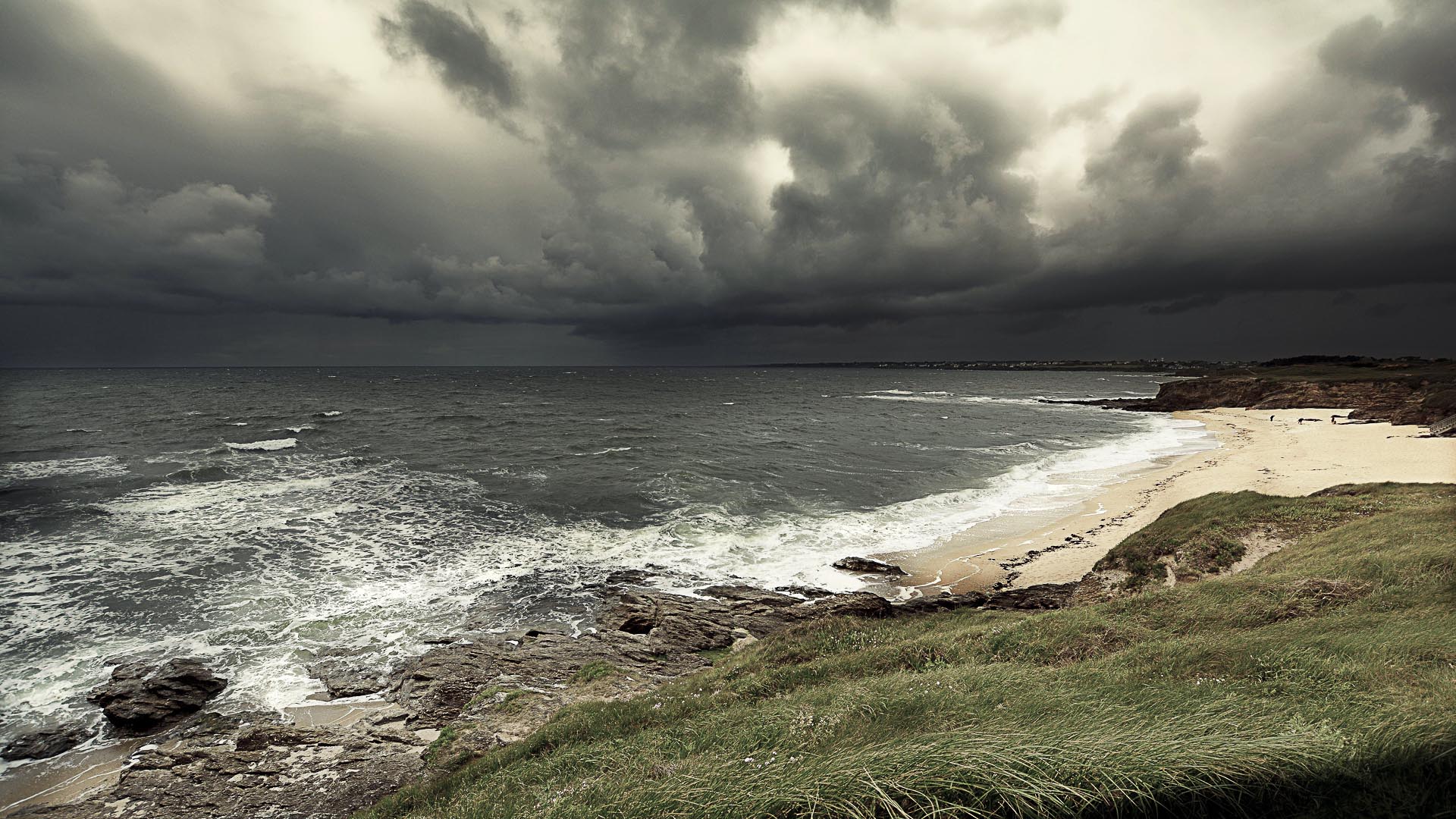 Ciel gris d'hiver