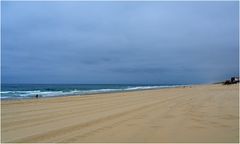 Ciel gris sur la plage de Lespecier Mimizan