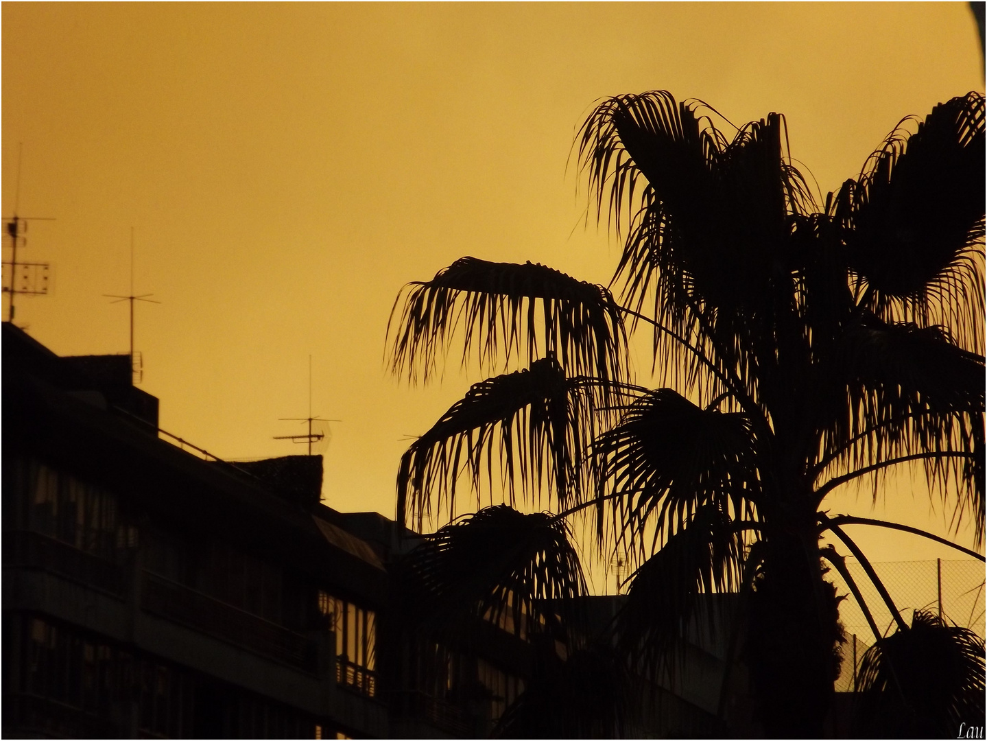 Ciel jaune à Alicantes !