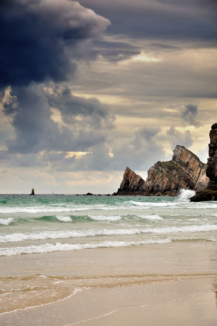 Ciel menaçant sur la Pointe du Toulinguet