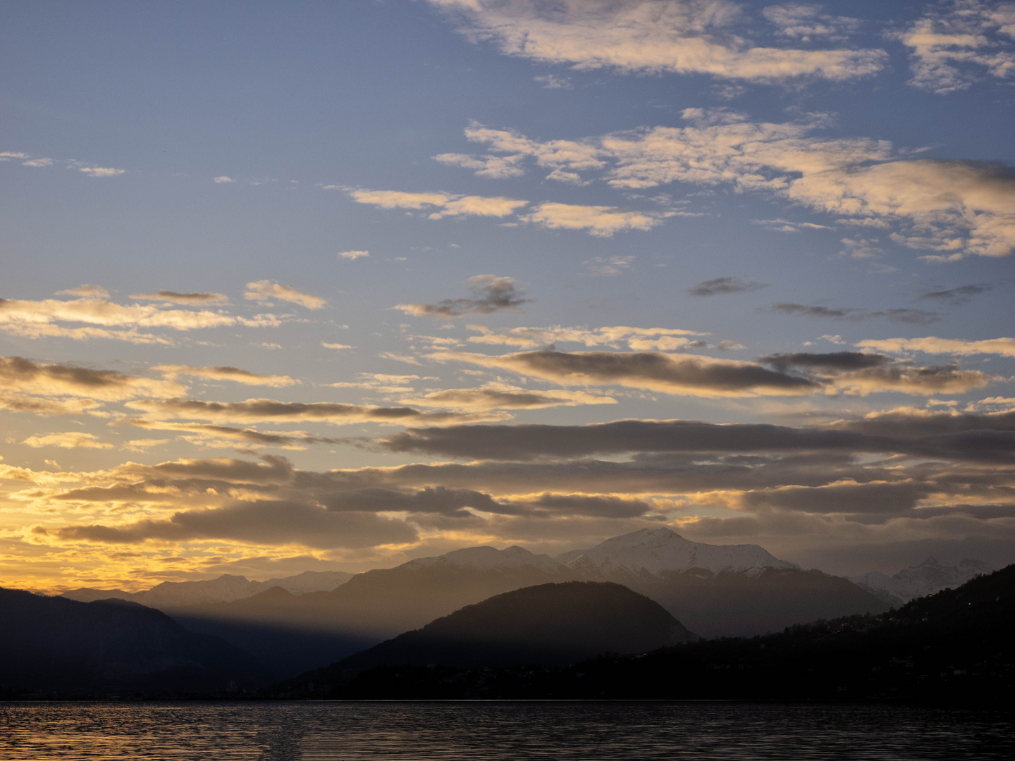 Cielo al tramonto