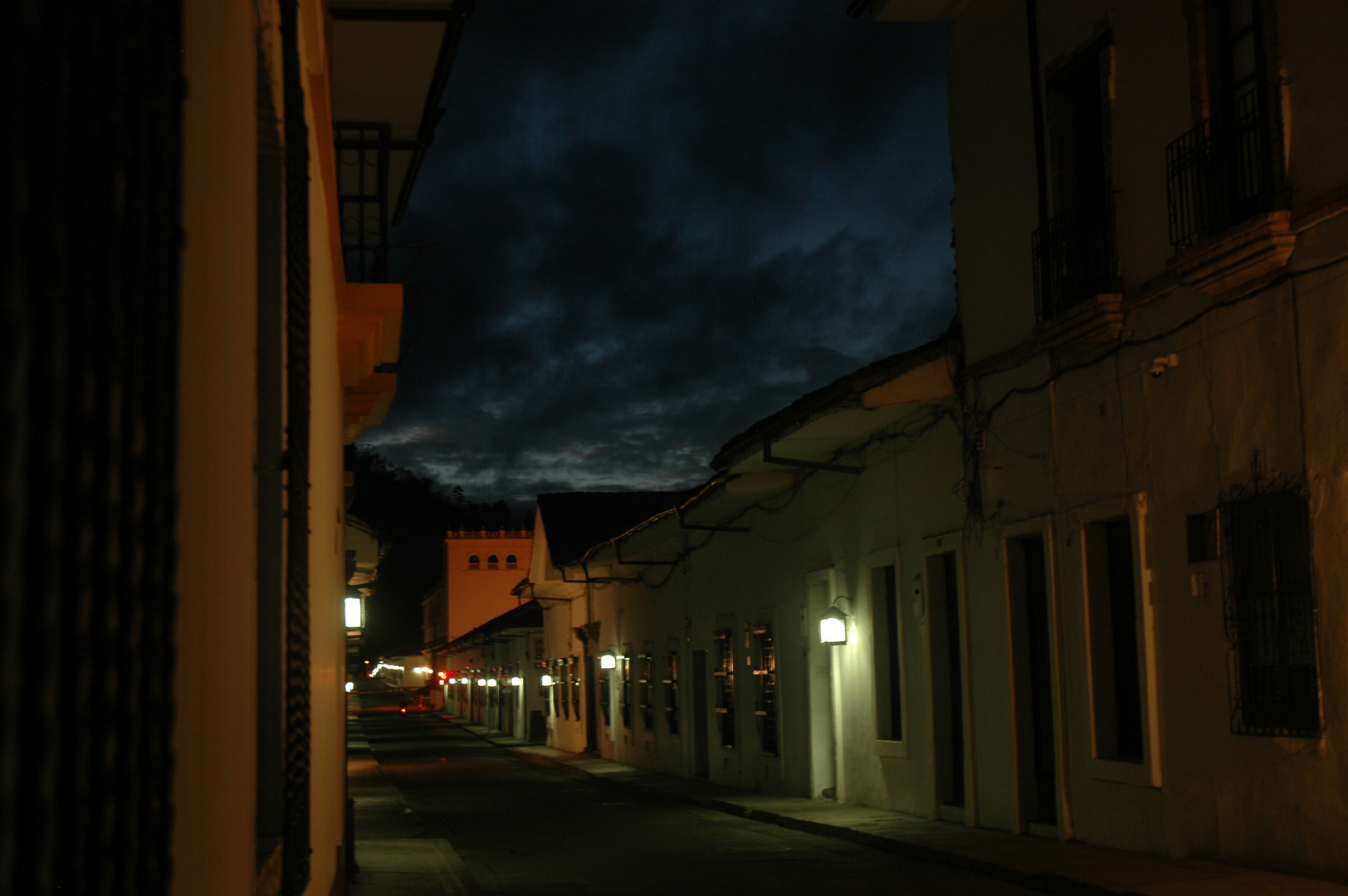 cielo all'alba a Popayan